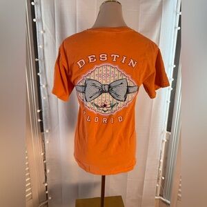 Comfort Colors Orange Destin Florida Graphic Tee S